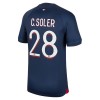 Original Fußballtrikot Paris Saint-Germain 2023-24 C. Soler 28 Heimtrikot Für Herren